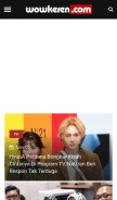How wowkeren.com looks like on a mobile device such as an iPhone.
