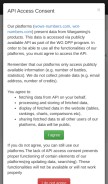 How wows-numbers.com looks like on a mobile device such as an iPhone.