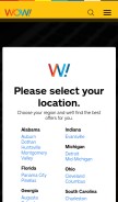 How wowway.com looks like on a mobile device such as an iPhone.