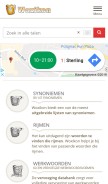 How woxikon.nl looks like on a mobile device such as an iPhone.
