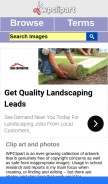 How wpclipart.com looks like on a mobile device such as an iPhone.