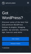 How wpexplorer.com looks like on a mobile device such as an iPhone.