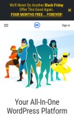 How wpmudev.org looks like on a mobile device such as an iPhone.