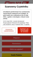How wpolsce.pl looks like on a mobile device such as an iPhone.