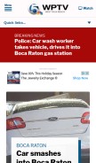 How wptv.com looks like on a mobile device such as an iPhone.