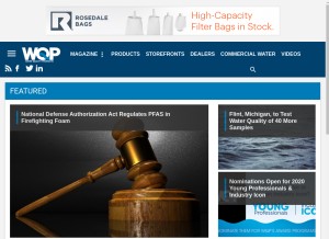 How wqpmag.com looks like on a tablet such as an iPad.