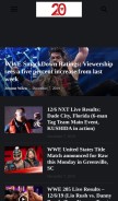 How wrestleview.com looks like on a mobile device such as an iPhone.