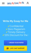 How writemyessayforme.co.uk looks like on a mobile device such as an iPhone.