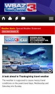 How wsaz.com looks like on a mobile device such as an iPhone.