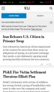 How wsj.net looks like on a mobile device such as an iPhone.