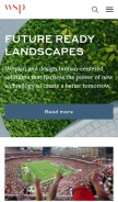How wsp.com looks like on a mobile device such as an iPhone.