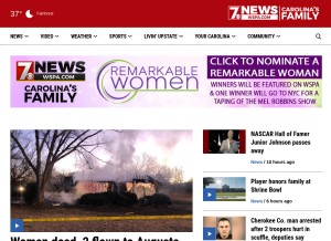 How wspa.com looks like on a tablet such as an iPad.