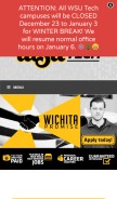 How wsutech.edu looks like on a mobile device such as an iPhone.