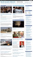 How wsws.org looks like on a mobile device such as an iPhone.