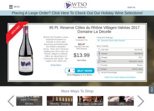 How wtso.com looks like on a tablet such as an iPad.