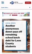 How wtxl.com looks like on a mobile device such as an iPhone.