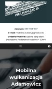 How wulkanizacja-adamowicz.pl looks like on a mobile device such as an iPhone.