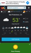 How wunderground.com looks like on a mobile device such as an iPhone.