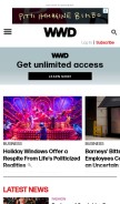 How wwd.com looks like on a mobile device such as an iPhone.