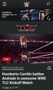 How wwe9.com looks like on a mobile device such as an iPhone.