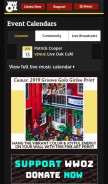 How wwoz.org looks like on a mobile device such as an iPhone.