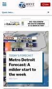 How wxyz.com looks like on a mobile device such as an iPhone.