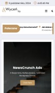 How wyceny-jakoniuk.pl looks like on a mobile device such as an iPhone.