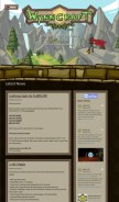 How wynncraft.com looks like on a mobile device such as an iPhone.