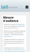 How wysistat.com looks like on a mobile device such as an iPhone.