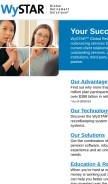How wystar.com looks like on a mobile device such as an iPhone.