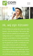 How x2c.nl looks like on a mobile device such as an iPhone.