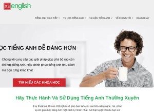 How x3english.com looks like on a tablet such as an iPad.