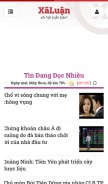 How xaluan.com looks like on a mobile device such as an iPhone.