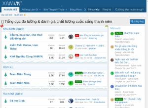 How xamvn.com looks like on a tablet such as an iPad.