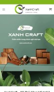 How xanhcraft.com looks like on a mobile device such as an iPhone.