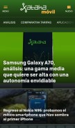 How xatakamovil.com looks like on a mobile device such as an iPhone.