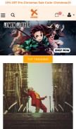 How xcoser.com looks like on a mobile device such as an iPhone.