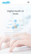 How xealth.io looks like on a mobile device such as an iPhone.