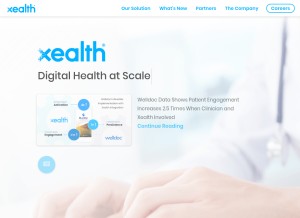 How xealth.io looks like on a tablet such as an iPad.