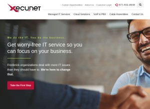 How xecu.net looks like on a tablet such as an iPad.