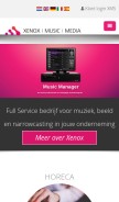 How xenox.nl looks like on a mobile device such as an iPhone.