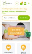 How xenpills.com looks like on a mobile device such as an iPhone.