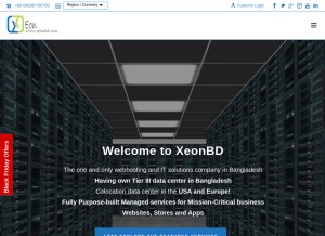 How xeonbd.com looks like on a tablet such as an iPad.