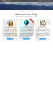 How xericdesign.com looks like on a mobile device such as an iPhone.