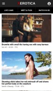 How xerotica.com looks like on a mobile device such as an iPhone.