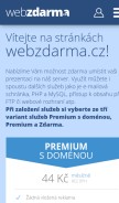 How xf.cz looks like on a mobile device such as an iPhone.