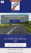 How xfer.com looks like on a mobile device such as an iPhone.