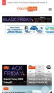 How xiaomitoday.com looks like on a mobile device such as an iPhone.