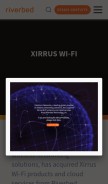How xirrus.com looks like on a mobile device such as an iPhone.