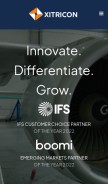 How xitricon.com looks like on a mobile device such as an iPhone.